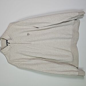 IZOD large cream half zip sweater